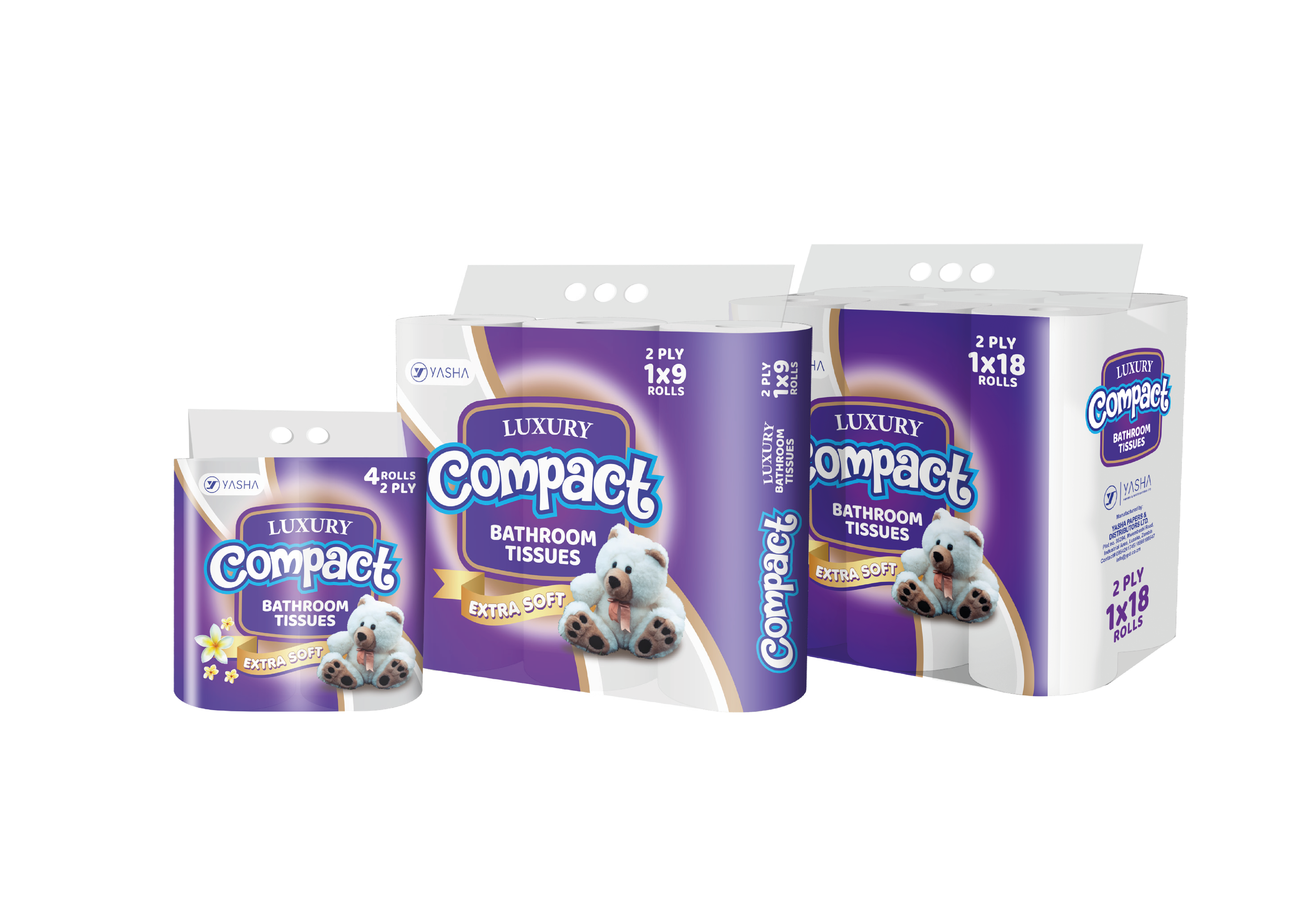 Compact Luxury Toilet Tissues